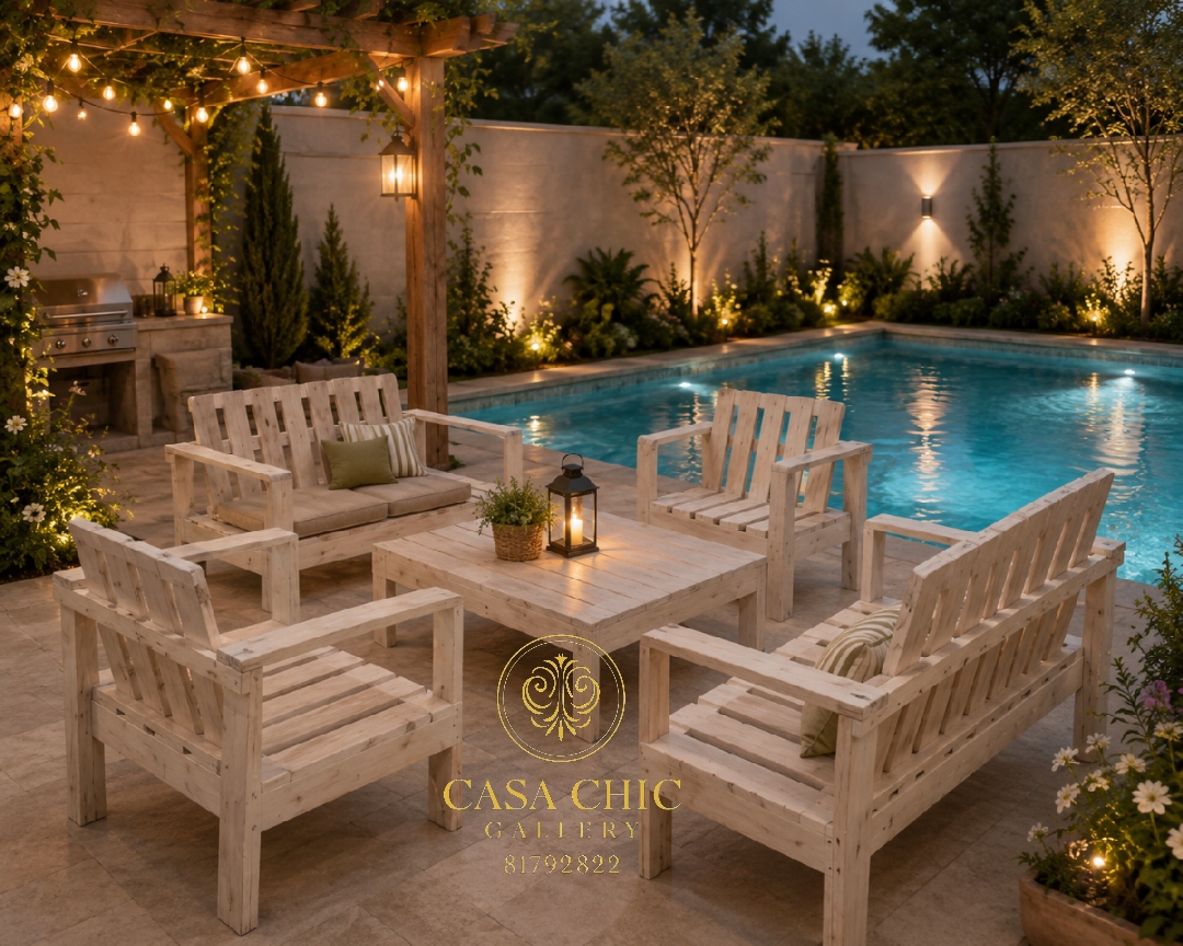 طقم ملاذ الغابة الخارجي — أثاث خارجي فاخر لبنان | Casa Chic Gallery
