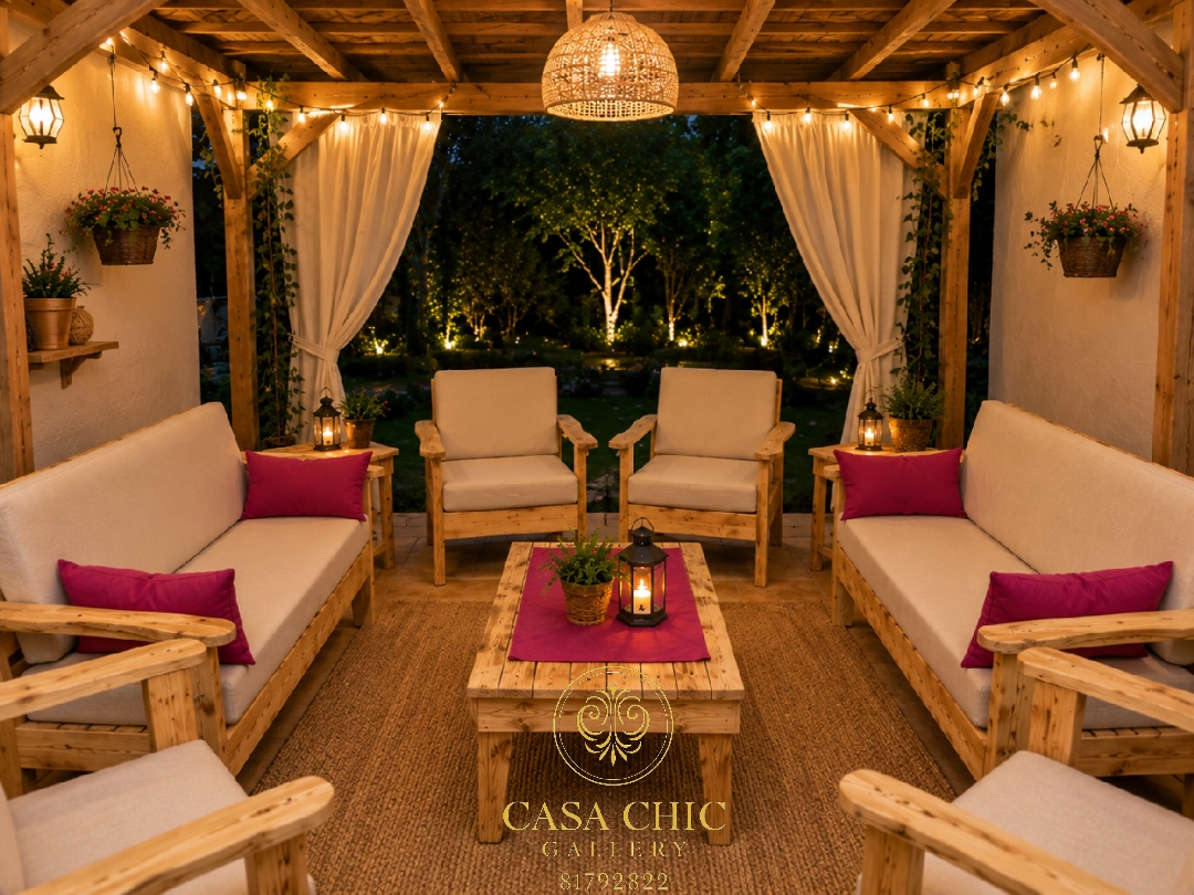 لاونج بيسترو الحديقة — أثاث خارجي فاخر لبنان | Casa Chic Gallery
