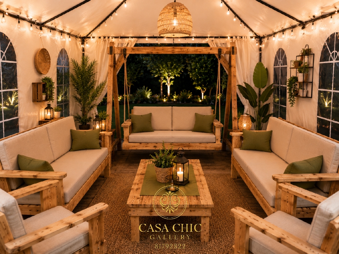 طقم سكاي لاونج خارجي — أثاث خارجي فاخر لبنان | Casa Chic Gallery