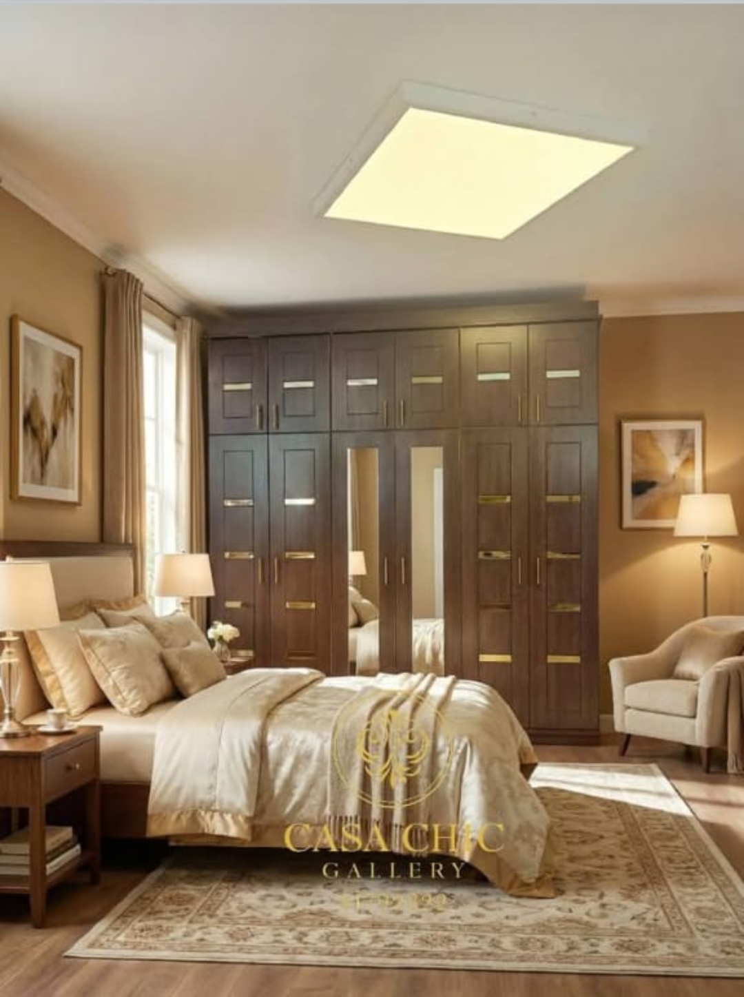 الكلاسيك الذهبي الوردي — غرفة نوم فاخرة لبنان | Casa Chic Gallery